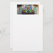 SlipperyJoe's Mardi Gras maskers kralen decoraties Briefpapier (Voorkant / Achterkant)