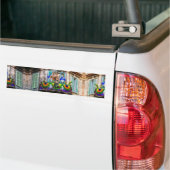 SlipperyJoe's Mardi Gras maskers kralen decoraties Bumpersticker (Op Truck)