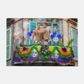 SlipperyJoe's Mardi Gras maskers kralen decoraties Deurmat (Voorkant)