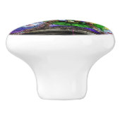 SlipperyJoe's Mardi Gras maskers kralen decoraties Keramische Knop (Zijkant)