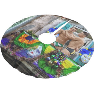 SlipperyJoe's Mardi Gras maskers kralen decoraties Kerstboom Rok