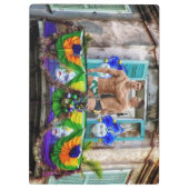 SlipperyJoe's Mardi Gras maskers kralen decoraties Klembord (Achterkant)