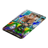 SlipperyJoe's Mardi Gras maskers kralen decoraties Magneet (Linkerzijde)