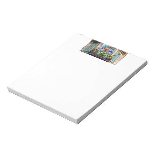 SlipperyJoe's Mardi Gras maskers kralen decoraties Notitieblok (Linkerzijde)