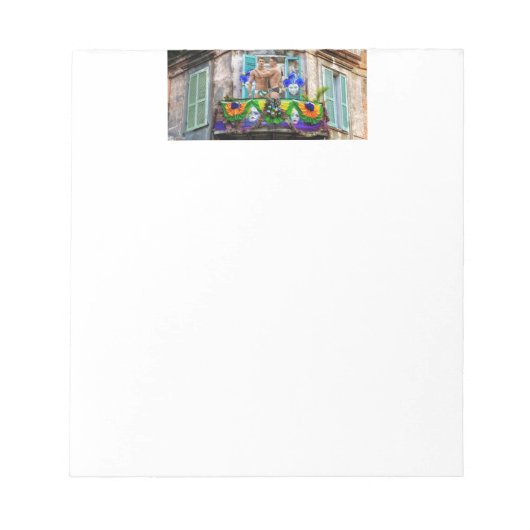 SlipperyJoe's Mardi Gras maskers kralen decoraties Notitieblok (Voorkant)