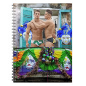 SlipperyJoe's Mardi Gras maskers kralen decoraties Notitieboek (Voorkant)