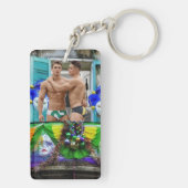 SlipperyJoe's Mardi Gras maskers kralen decoraties Sleutelhanger (achterkant)