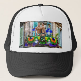 SlipperyJoe's Mardi Gras maskers kralen decoraties Trucker Pet