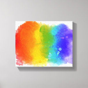 SlipperyJoe's moderne trots spat energie en kleur Canvas Afdruk