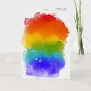 SlipperyJoe's moderne trots spat energie en kleur Folie Feestdagenkaart