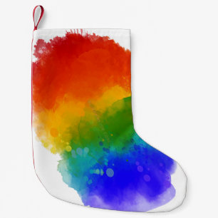 SlipperyJoe's moderne trots spat energie en kleur Kleine Kerstsok