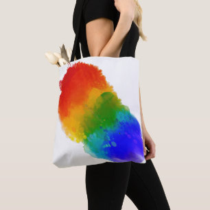 SlipperyJoe's moderne trots spat energie en kleur Tote Bag