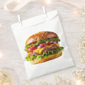 SlipperyJoe's mondwaterende cheeseburger knapperig Bedankzakje (Geknipt)