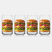 SlipperyJoe's mondwaterende cheeseburger knapperig Blikvorm Glas (Achterkant)