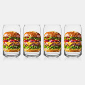 SlipperyJoe's mondwaterende cheeseburger knapperig Blikvorm Glas (Voorkant)