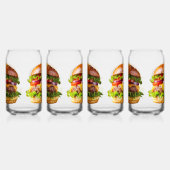 SlipperyJoe's mondwaterende cheeseburger knapperig Blikvorm Glas (Links)