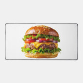 SlipperyJoe's mondwaterende cheeseburger knapperig Bureaumat (Voorkant)