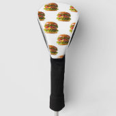 SlipperyJoe's mondwaterende cheeseburger knapperig Golfheadcover (Voorkant)