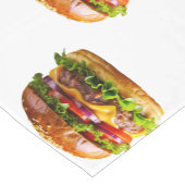 SlipperyJoe's mondwaterende cheeseburger knapperig Korte Tafelloper (Hoek)