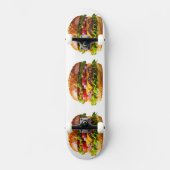 SlipperyJoe's mondwaterende cheeseburger knapperig Persoonlijk Skateboard (Voorkant)