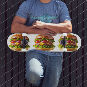 SlipperyJoe's mondwaterende cheeseburger knapperig Persoonlijk Skateboard