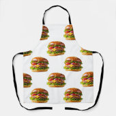 SlipperyJoe's mondwaterende cheeseburger knapperig Schort (Voorkant)