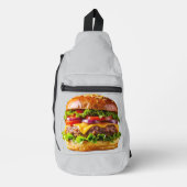 SlipperyJoe's mondwaterende cheeseburger knapperig Sling Bag (Voorkant)