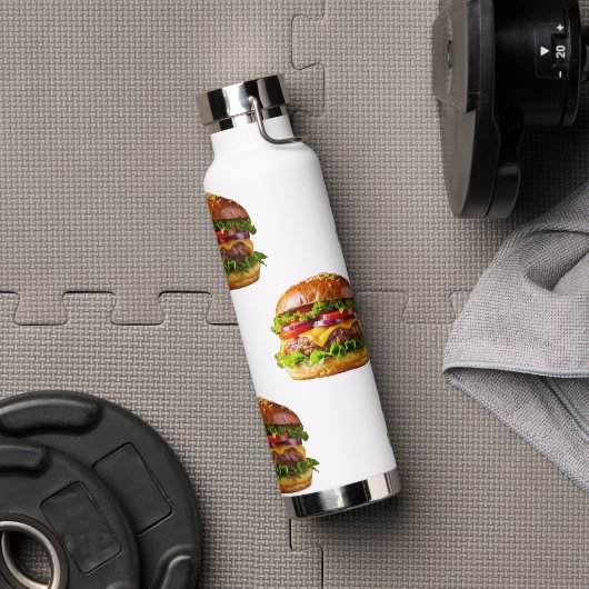 SlipperyJoe's mondwaterende cheeseburger knapperig Waterfles (Gym)