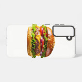 SlipperyJoe's mouthwatering cheeseburger crispy ba Samsung Galaxy Hoesje (Achterkant horizontaal)