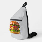 SlipperyJoe's mouthwatering cheeseburger crispy ba Sling Bag (Rechterhoek)