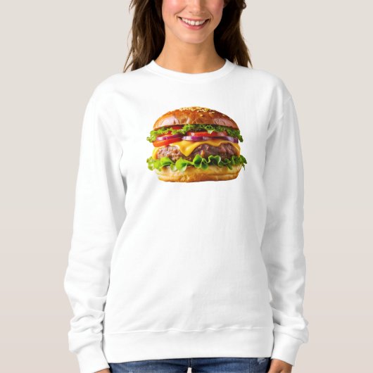 SlipperyJoe's mouthwatering cheeseburger crispy ba Trui (Voorkant)