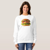 SlipperyJoe's mouthwatering cheeseburger crispy ba Trui (Voorkant volledig)
