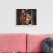 SlipperyJoe's muscular ghost stone tunnel Hallowee Canvas Afdruk (Insitu (Woonkamer))