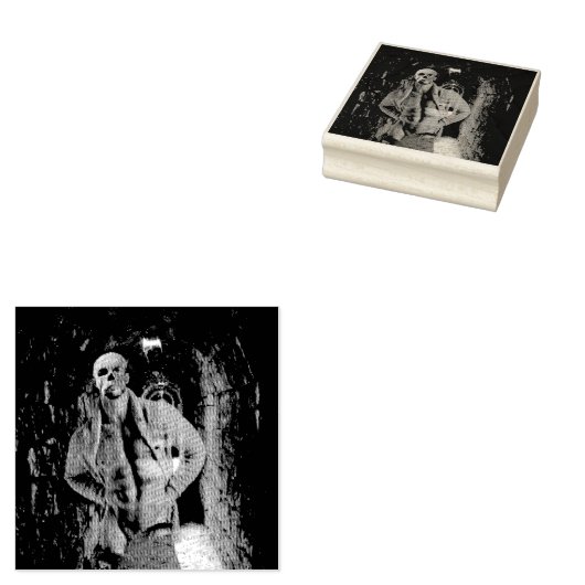 SlipperyJoe's muscular ghost stone tunnel Hallowee Rubberstempel (Gestempeld)