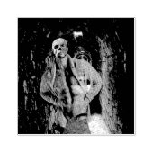 SlipperyJoe's muscular ghost stone tunnel Hallowee Rubberstempel (Afrduk)