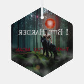 SlipperyJoe's mystieke Halloween-stijl sfeer Glas Ornament (Achterkant)