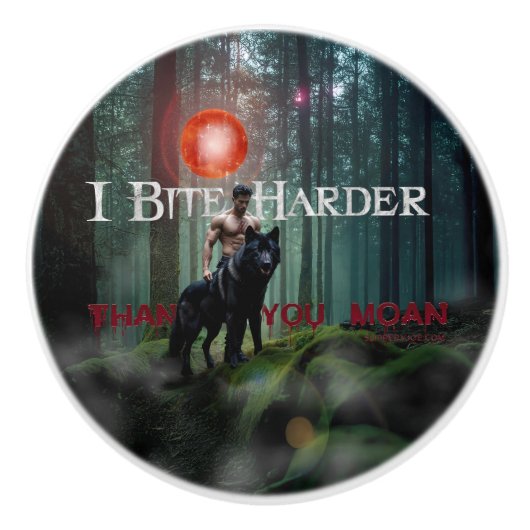 SlipperyJoe's mystieke Halloween-stijl sfeer Keramische Knop (Voorkant)