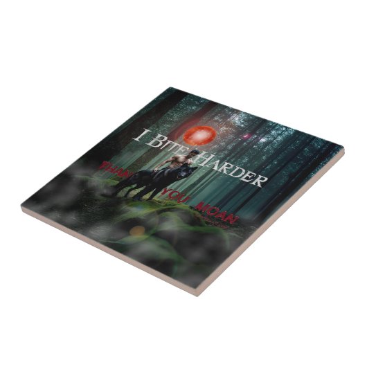 SlipperyJoe's mystieke Halloween-stijl sfeer Tegeltje (Zijkant)