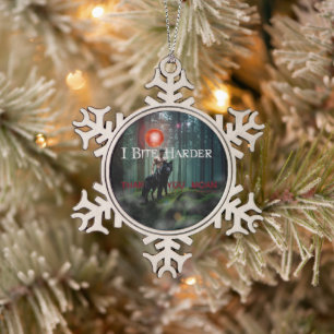 SlipperyJoe's mystieke Halloween-stijl sfeer Tin Sneeuwvlok Ornament