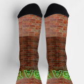 SlipperyJoe's neon Gay Sign green stenen wall word Sokken (Top)