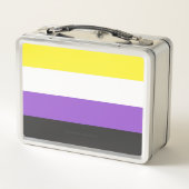 SlipperyJoe's Non-binaire Pride-vlag geel wit paar (Achterkant)