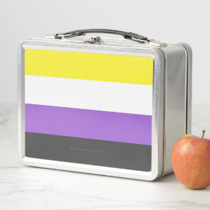 SlipperyJoe's Non-binaire Pride-vlag geel wit paar