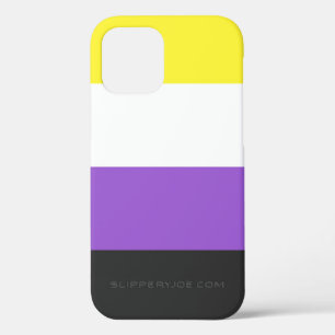 SlipperyJoe's Non-binaire Pride-vlag geel wit paar Case-Mate iPhone Case