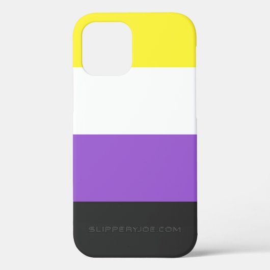 SlipperyJoe's Non-binaire Pride-vlag geel wit paar Case-Mate iPhone Case (Achterkant)