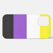 SlipperyJoe's Non-binaire Pride-vlag geel wit paar Case-Mate iPhone Case (Achterkant (horizontaal))