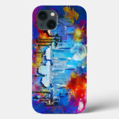 SlipperyJoe's NYC wolkenkrabbers gebouwen kunstwer Case-Mate iPhone Case (Achterkant)
