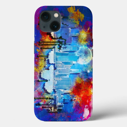 SlipperyJoe's NYC wolkenkrabbers gebouwen kunstwer Case-Mate iPhone Case (Achterkant)