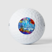 SlipperyJoe's NYC wolkenkrabbers gebouwen kunstwer Golfballen (Voorkant)