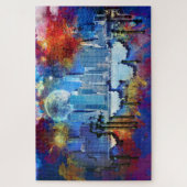 SlipperyJoe's NYC wolkenkrabbers gebouwen kunstwer Legpuzzel (Verticaal)