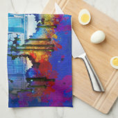 SlipperyJoe's NYC wolkenkrabbers gebouwen kunstwer Theedoek (Quarter Fold)